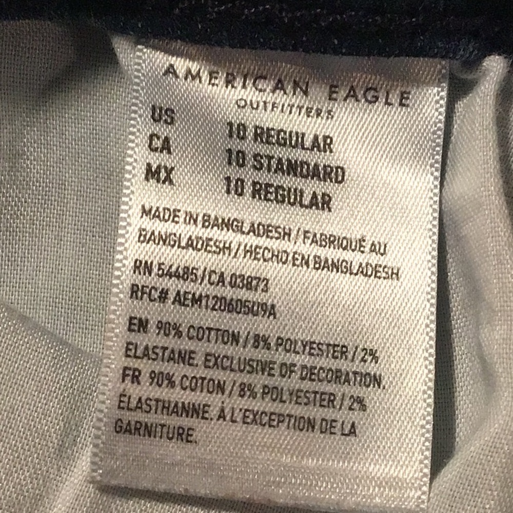 Curvy Jegging w/29" Inseam High Rise 🦅 American Eagle Size 10 sac700 - Picture 5 of 6
